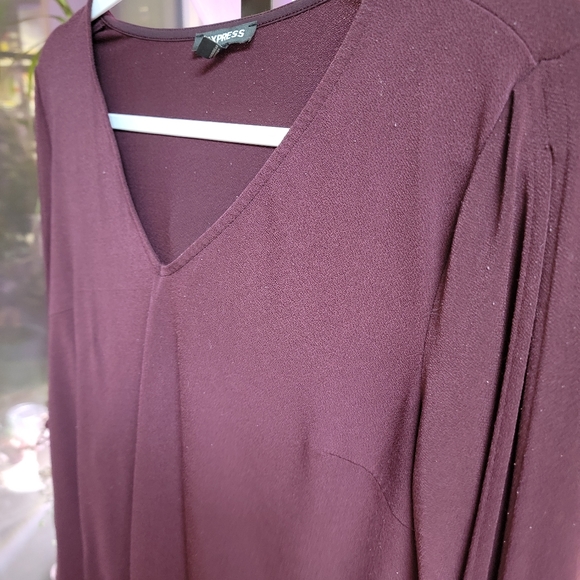 Express Maroon Blouse - Picture 7 of 9